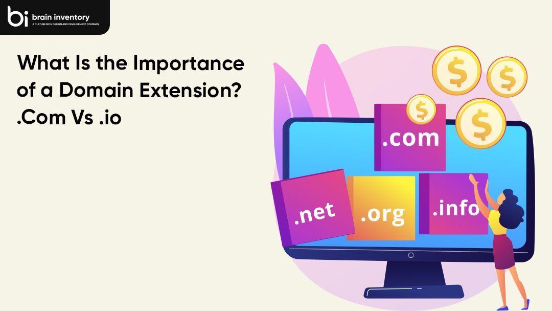 What Is the Importance of a Domain Extension? .Com Vs .io