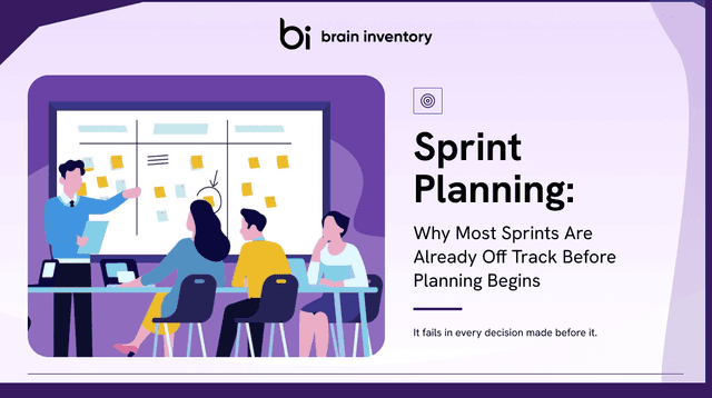 Sprint Planning meeting showing Agile team preparing sprint backlog and priorities