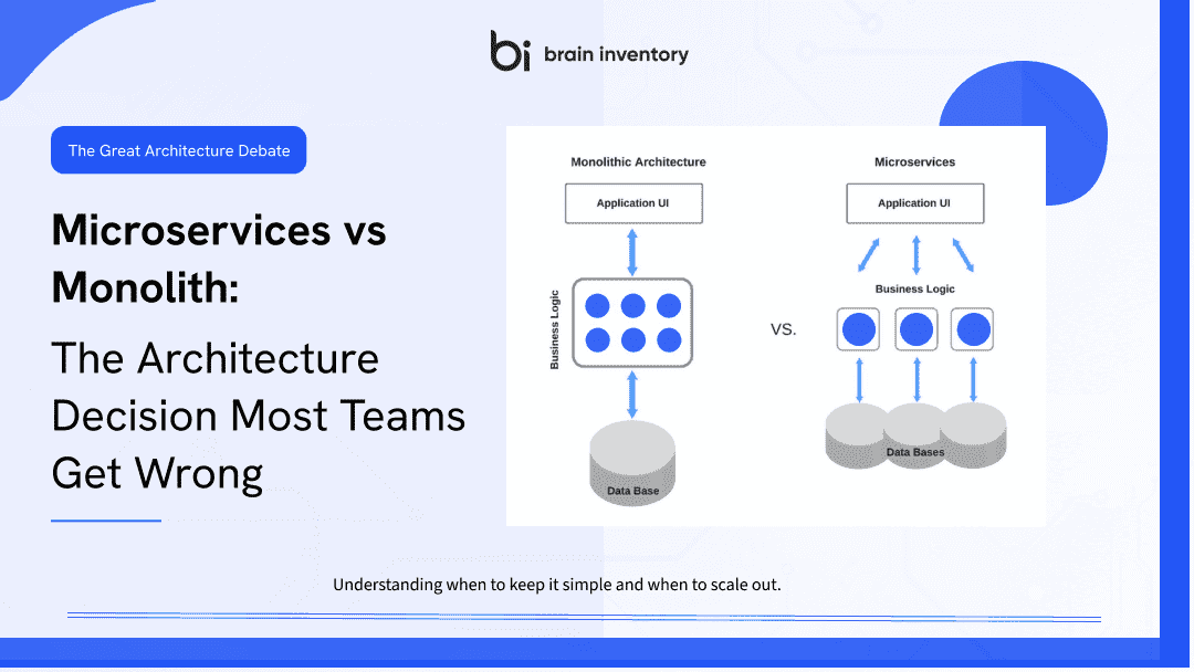 Microservices vs Monolith: Choosing What Actually Scales